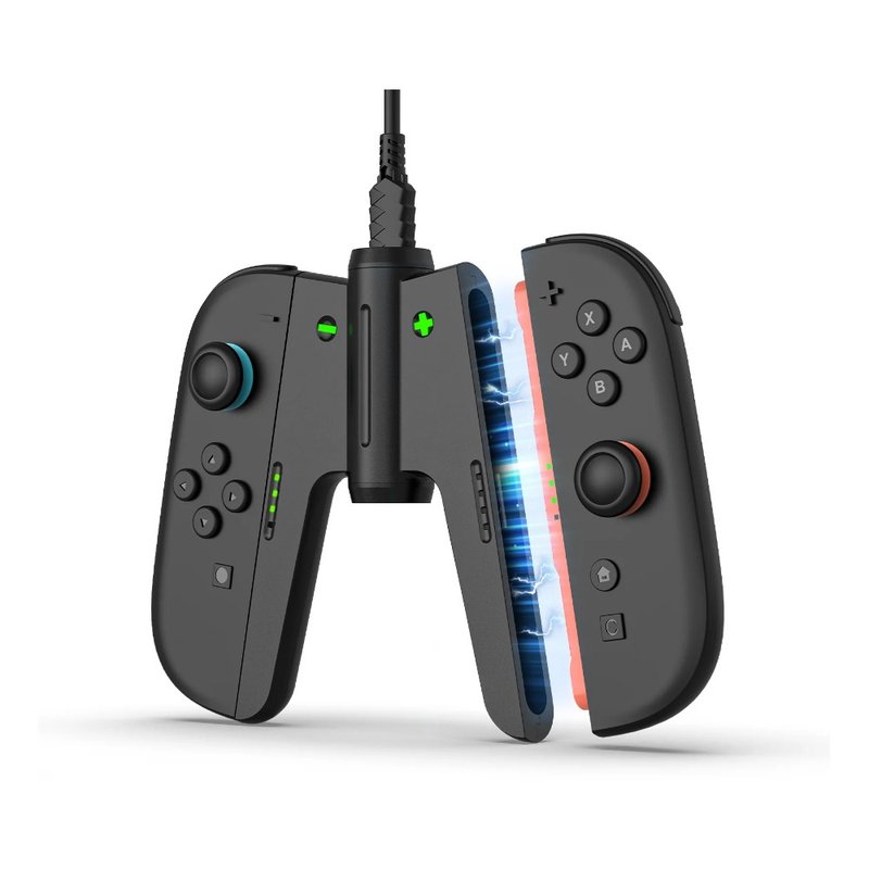 良值 NS 2 A字握把 Joycon 2 充電握把 (公司貨) L1155 - 桌遊/卡牌 - 塑膠 黑色