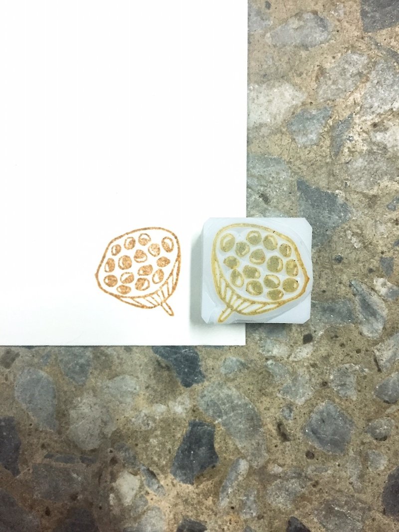 Cover which hand seal [lotus root] - Stamps & Stamp Pads - Other Materials 