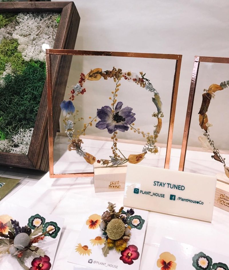 押し花-平和 - フォトフレーム - 寄せ植え・花 多色