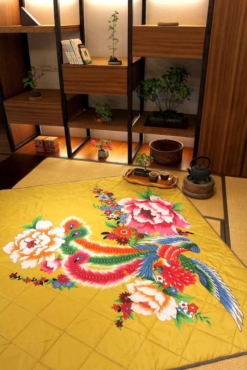 Nuhox Roaring Lion [Thick Pad] There is Feng Lai Yi-Picnic Mat, Camping Mat and Decoration Mat - ชุดเดินป่า - เส้นใยสังเคราะห์ สีเหลือง