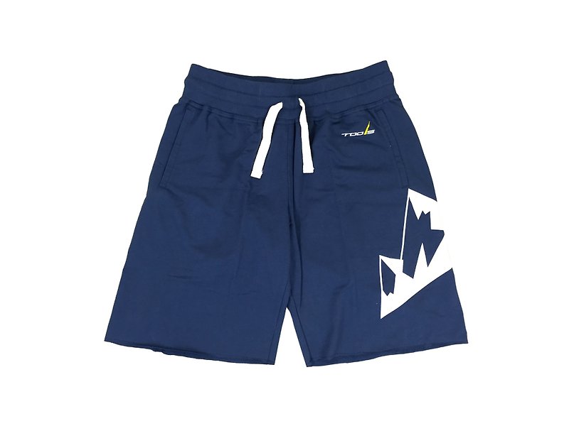 tools original cotton casual shorts # 张青 :: typed :: cotton pants :: not closed 160505-08 - Men's Sportswear Bottoms - Cotton & Hemp Blue