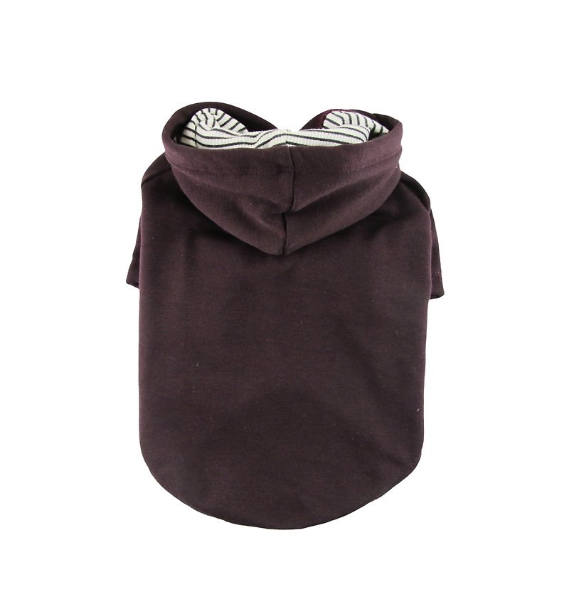 Super Soft~~ Classic Simple Reddish Brown Fleece Hooded Sweatshirt, Dog Apparel - 寵物衣服 - 其他材質 咖啡色