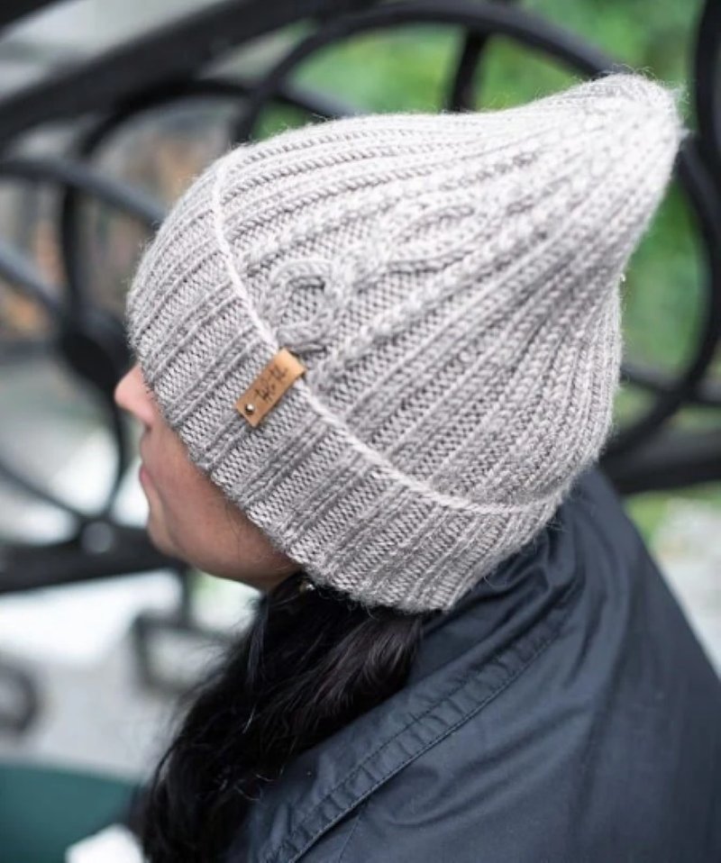 Beige warm hat | レディース帽子 - 帽子 - 羊毛 咖啡色