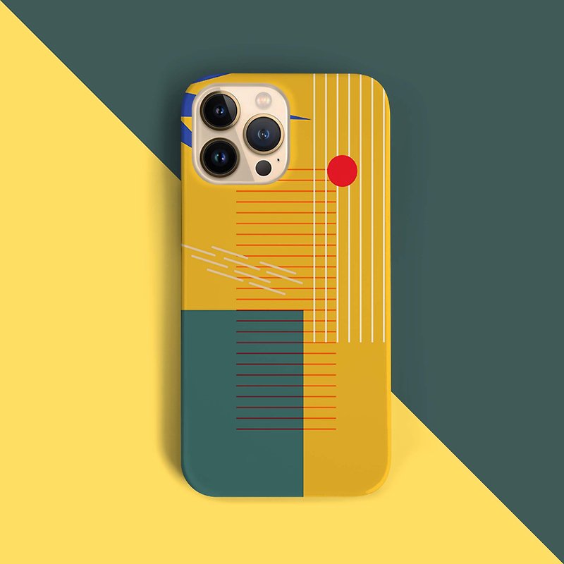 Shapes iPhone case / Samsung case - เคส/ซองมือถือ - พลาสติก สีเหลือง