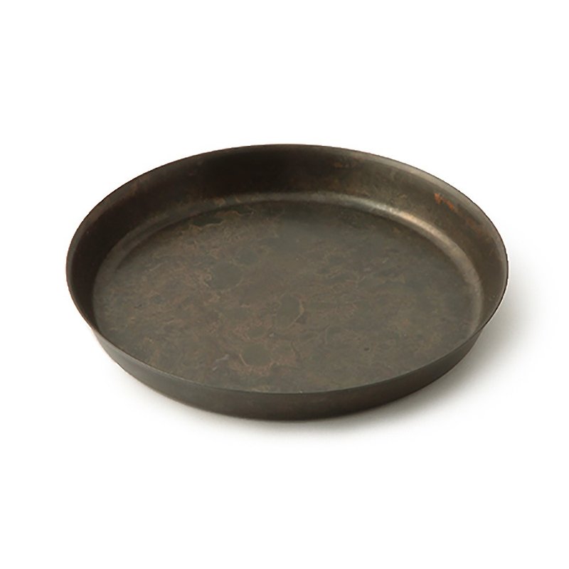 tone complete Bronze color plate black Bronze M - Small Plates & Saucers - Copper & Brass Black