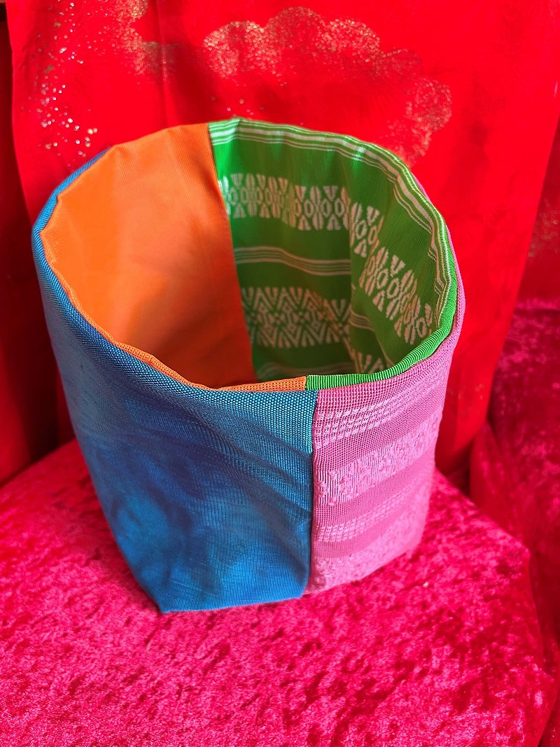 Obi　Remade　Box,Kimono Box - Storage - Silk Multicolor
