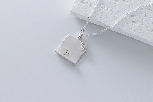 Cuddle Nook I 暖暖便利貼 I 手工項鍊 925純銀 【貼心・暖意】