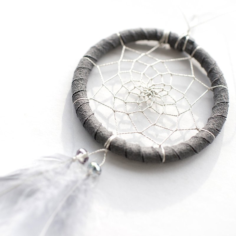 Dream Catcher Material Pack 8cm-Pure Neutral Grey (Minimalism Style)-Valentine&#39;s Day Gift