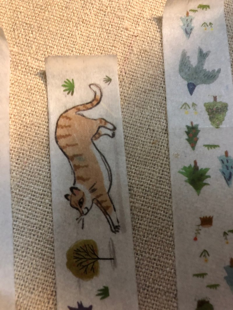 Special order - cat paper tape + postcard - Washi Tape - Other Materials 