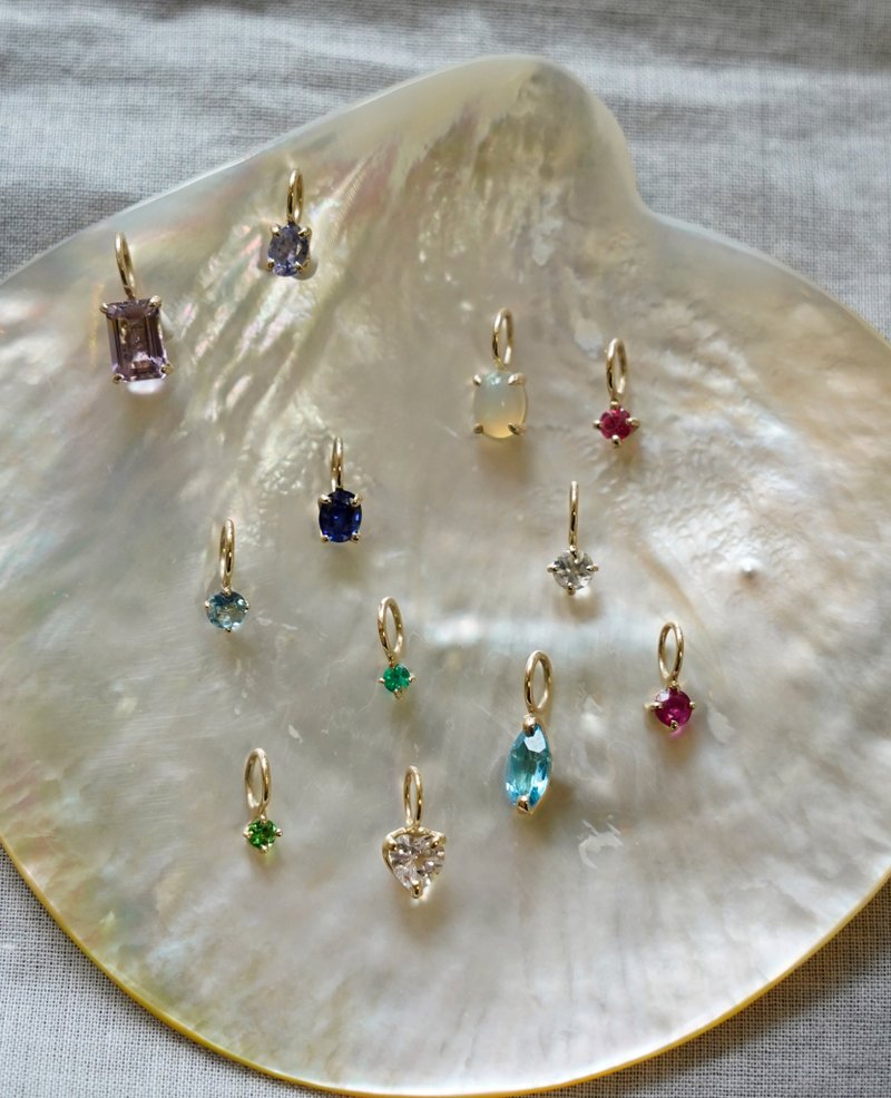 SV Birthstone Charm - 吊飾 - 其他金屬 多色
