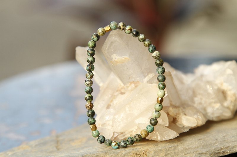 【Series of Bracelet】4.3mm African Turquoise bracelet - Bracelets - Gemstone Multicolor