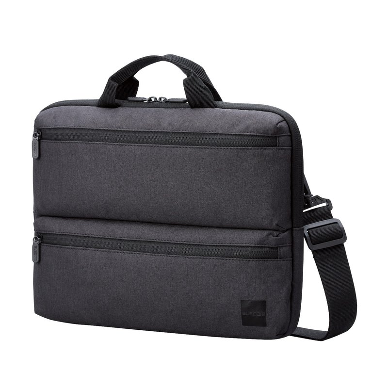 ELECOM Environmental Protection Series Horizontal Laptop Storage Bag 14" Black - กระเป๋าแล็ปท็อป - เส้นใยสังเคราะห์ สีดำ