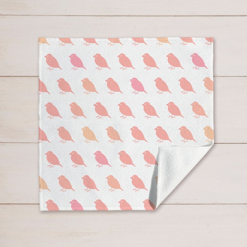 [Nan Cha Fumintori original design] Fumintori silhouette small square scarf - Handkerchiefs & Pocket Squares - Cotton & Hemp 