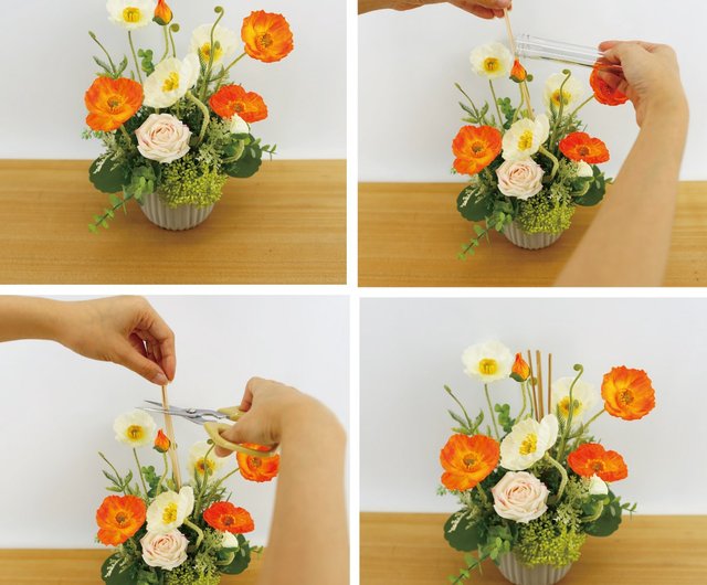 【一点もの】yuuさま専用です☆黄色とオレンジと白のお花の置物 一点もの】yuuさま専用です黄色とオレンジと白のお花の置物-激安
