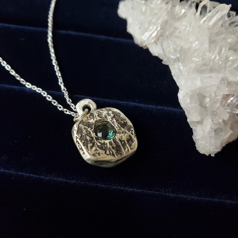 石ネックレス | 鉱石ネックレスシルバー925 ネックレス交換ギフト 誕生日プレゼント - ネックレス - 半貴石 ブルー