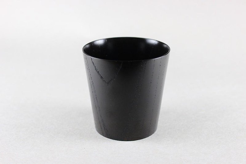 つらいちカップ　黒摺　M - マグカップ - 木製 ブラック