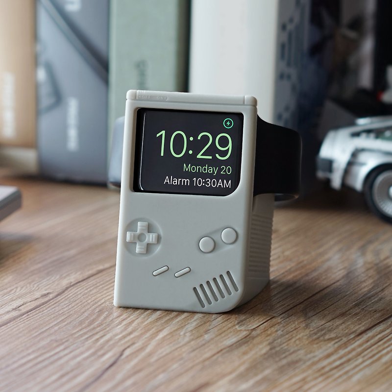 GameWatch Apple Watch Charger Stand - Light grey/Dark grey │ storage / vintage - กล่องเก็บของ - พลาสติก สีเทา