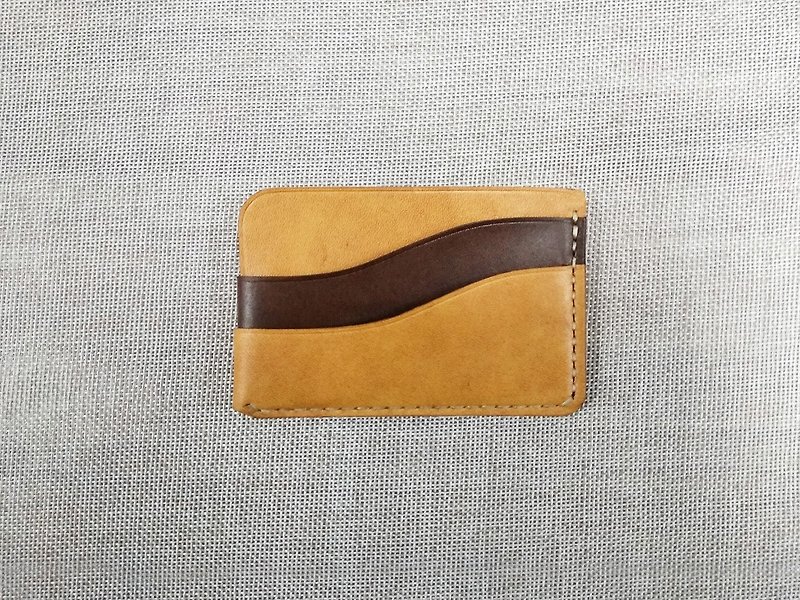Customized! MICO Hand-stitched Leather Casual Wallet S - กระเป๋าสตางค์ - หนังแท้ 