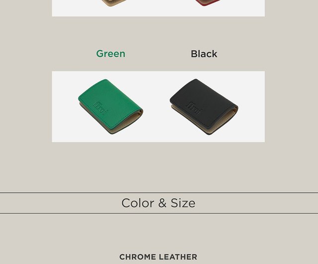 ilot folding wallet_cognac / card holder / 4 color - Shop
