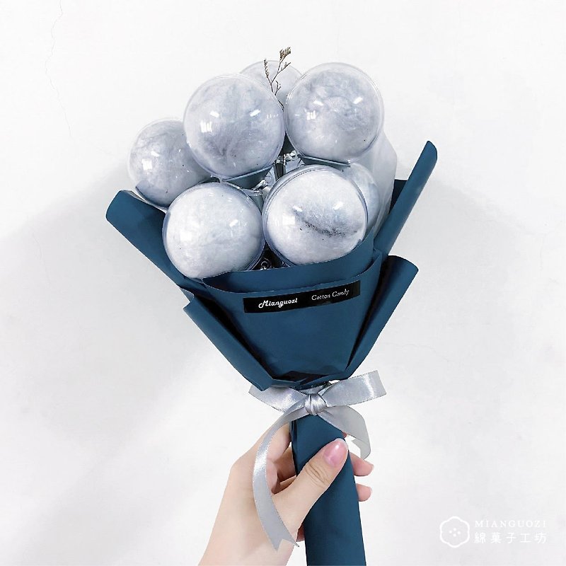 [Graduation season] Graduation limited edition marshmallow bouquet (ceremony gift) - Snacks - Paper Blue