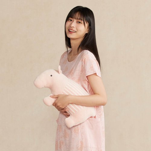 YVONNE COLLECTION以旺傢飾 馬來貘午安枕-貝殼粉