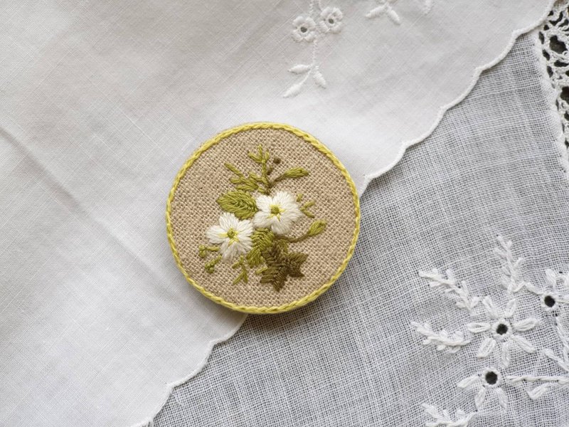 Embroidery Brooch/Lucky - เข็มกลัด - งานปัก 