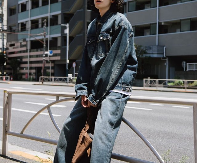 ジャケット・アウター MUZE ZIMBABWE BLEACH DENIM JACKET MUZE ZIMBABWE BLEACH DENIM JACKET