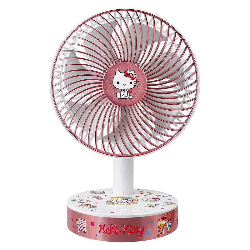 Desktop Cooling Fan - Hello Kitty - พัดลม - พลาสติก สีแดง