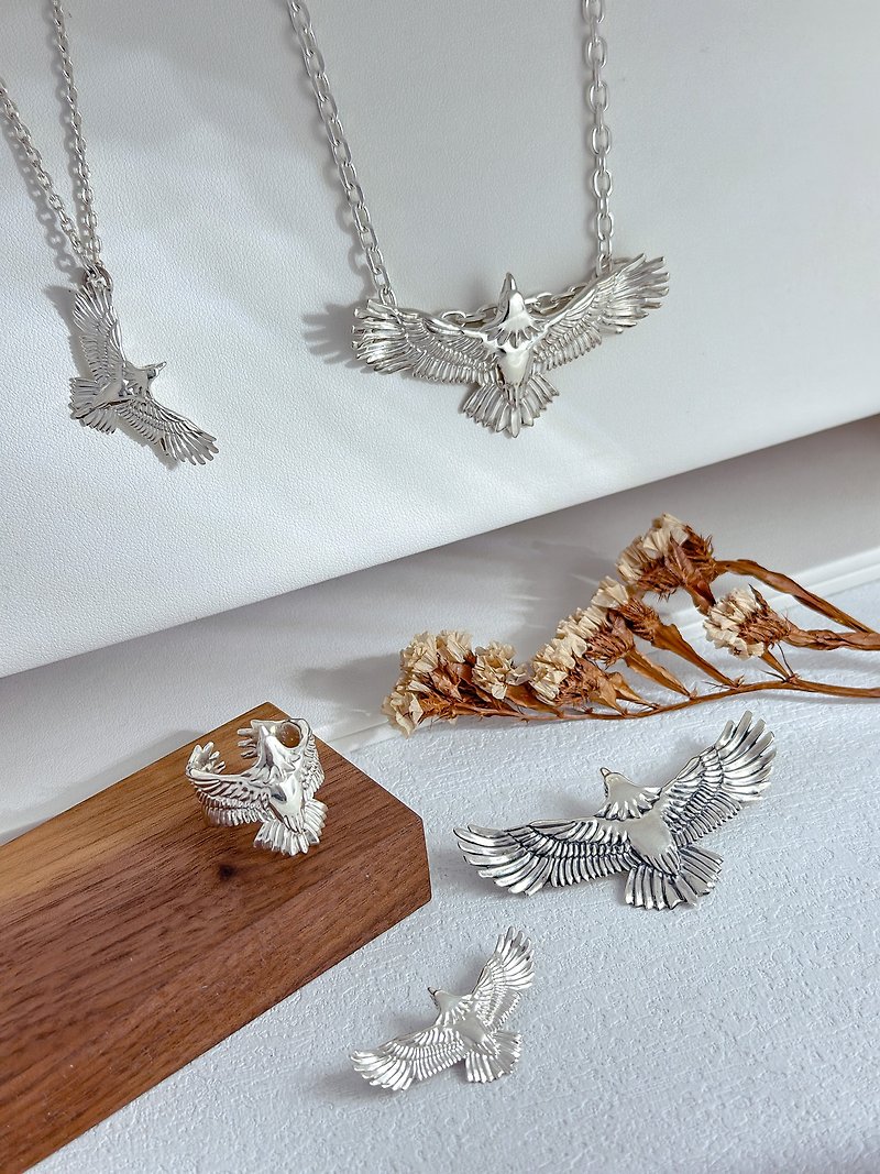 Sterling Silver Eagle Series | Sterling Silver Eagle Pendant | 925 Sterling Silver - Necklaces - Sterling Silver 