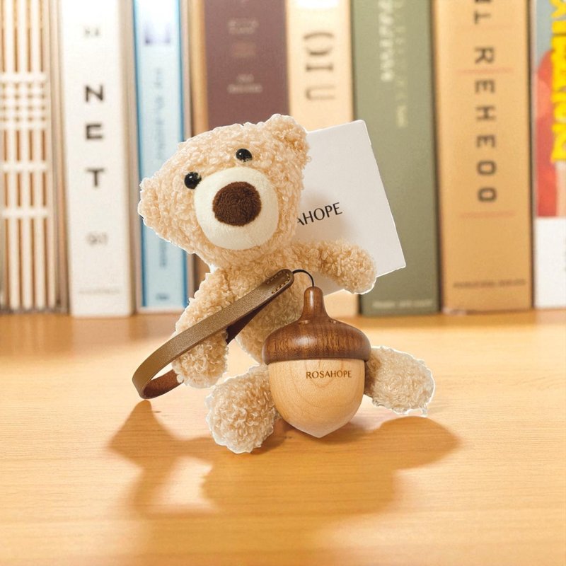 質感禮物-頂級牛皮繩原木擴香瓶(大)胡桃木+2瓶精油 可自選 - 香氛/精油/擴香 - 木頭 咖啡色