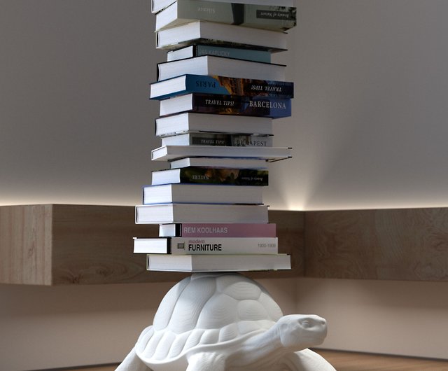 Qeeboo Tw Turtle Carry Bookcase, Turtle Coffee Table Books