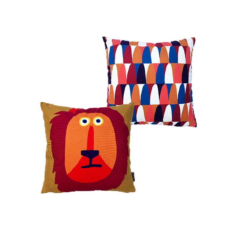 [Draft/ciaogao] Original design creative Nordic children's room animal series lion pillowcase - หมอน - เส้นใยสังเคราะห์ 
