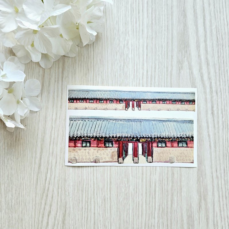 jin_Oriental honog paper sticker_Doggung Plaace Stone Wall - 貼紙 - 紙 
