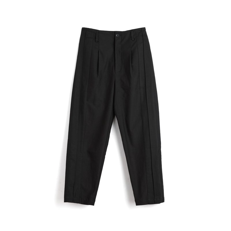 Tapered Pants - 男裝工人褲/長褲/牛仔褲 - 棉．麻 黑色