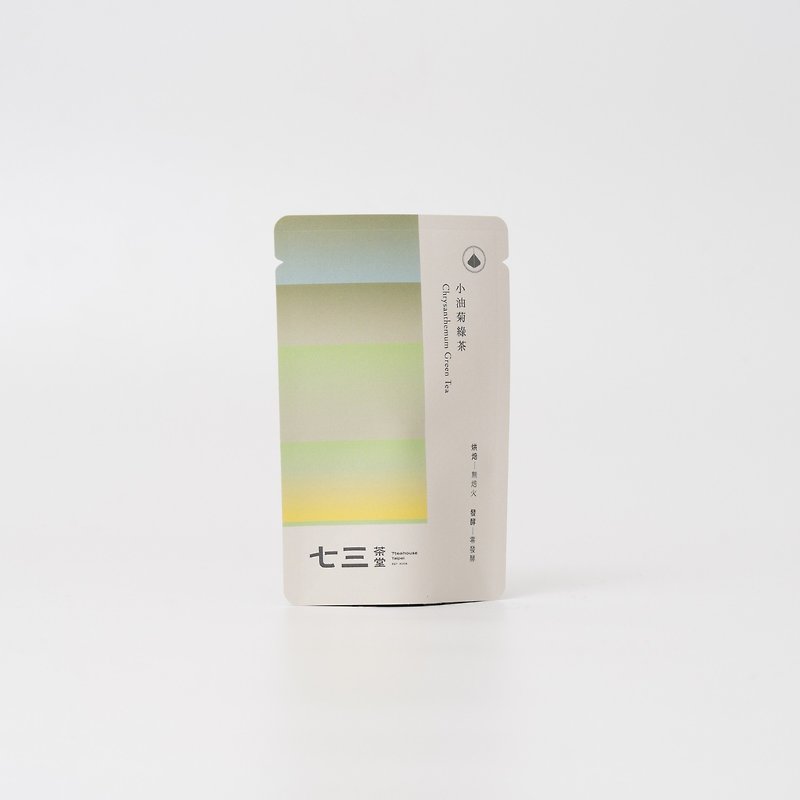 Qisan Tea Hall three-dimensional tea bag丨Chrysanthemum chrysanthemum green tea 1 pack – single package - ชา - กระดาษ หลากหลายสี