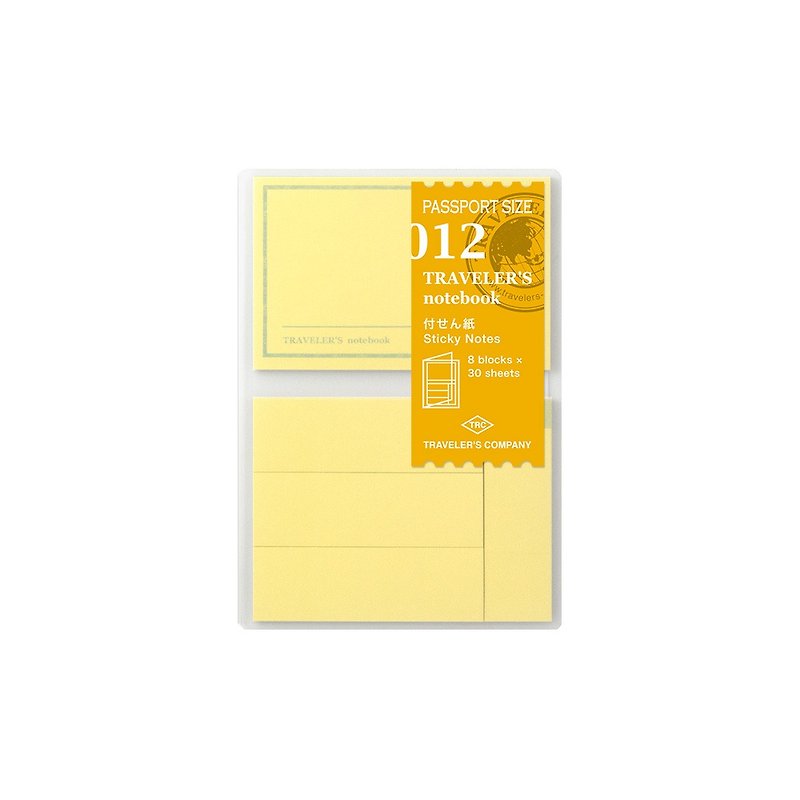 トラベラーズノートPAサイズ詰め替えパック-メモステッカー012 - ノート・手帳 - 紙 多色