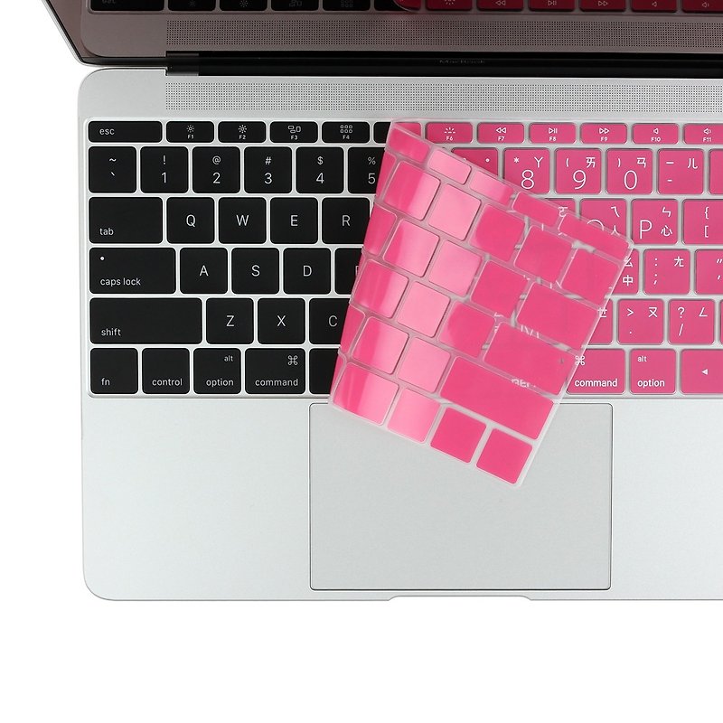 BF MacBook Pro 13 鍵盤膜 (無TouchBar - 粉底白字8809402592487 - 平板/電腦保護殼/保護貼 - 矽膠 粉紅色