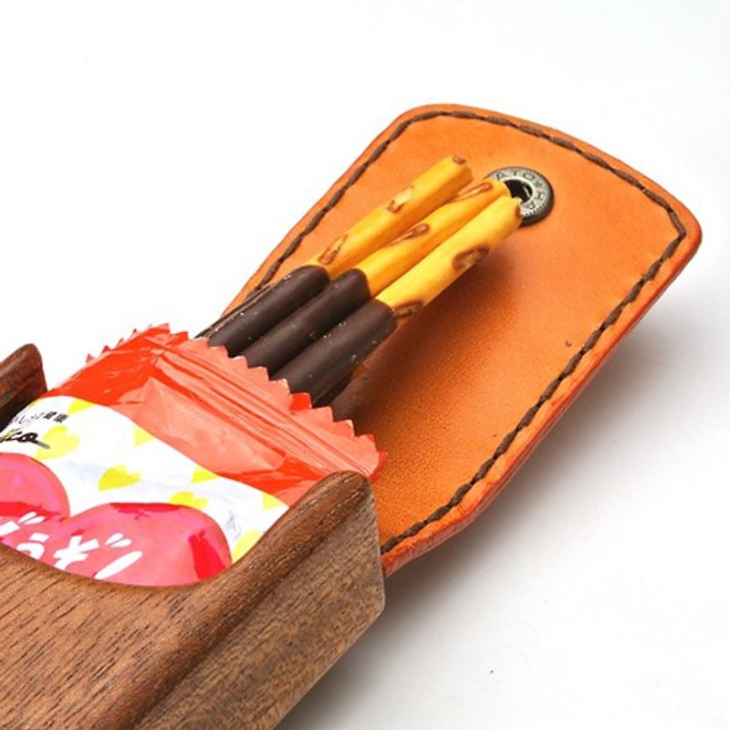 Wooden case for Glico Pocky - Other - Wood 