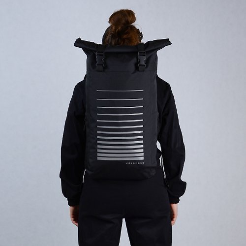 Kossmoss Rolltop backpack Rolltop bag Water resistant bike messenger streetwear bag