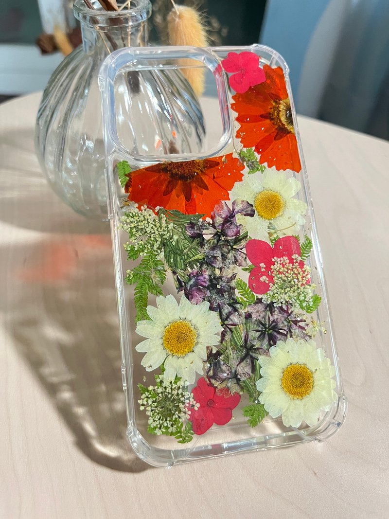 原創 押花手機殼x 夏季美女櫻 押花 乾燥花 犀牛盾 空壓殼 iphone - 手機殼/手機套 - 壓克力 