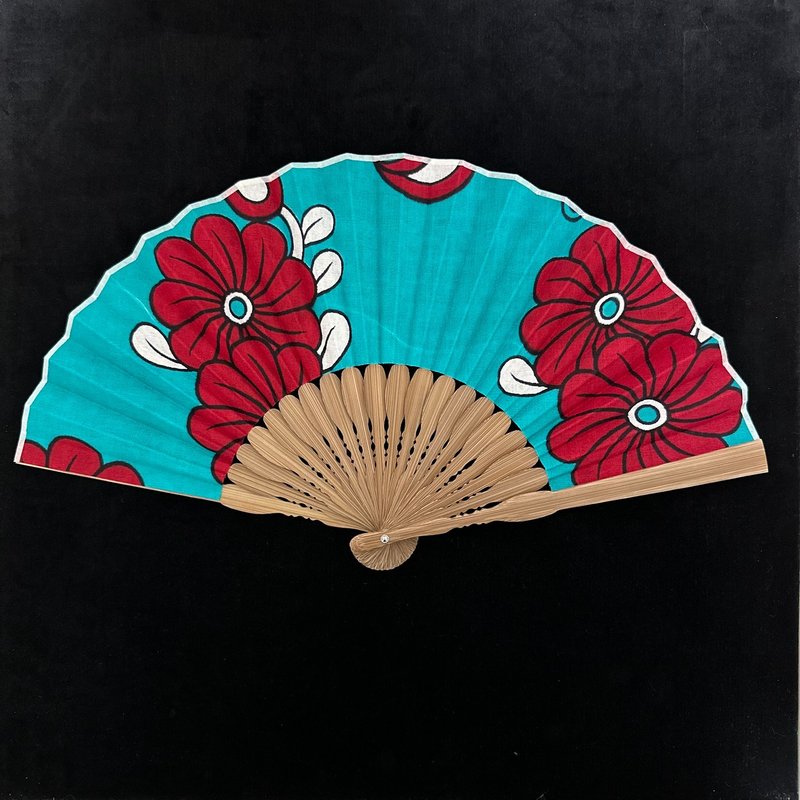 Fan (African fabric kanga) - อื่นๆ - ผ้าฝ้าย/ผ้าลินิน สีเขียว