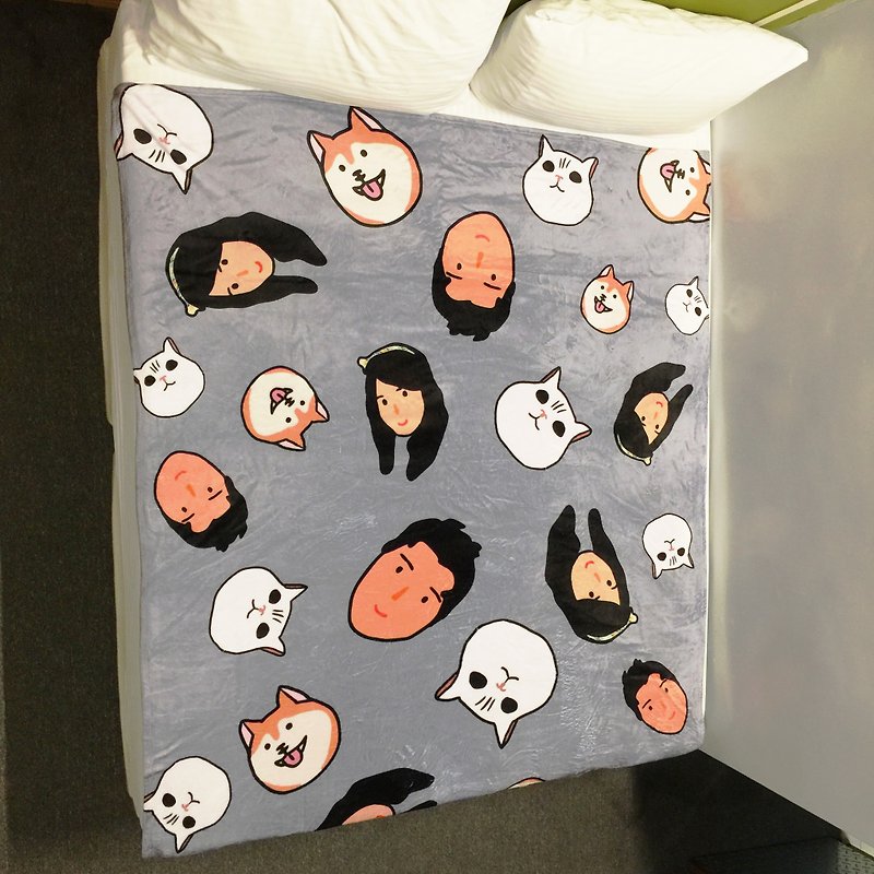 Personalized Quilt Air Blanket- Conditioning Blanket Valentine's Gift,ผ้าห่ม แมว - ผ้าห่ม - เส้นใยสังเคราะห์ หลากหลายสี