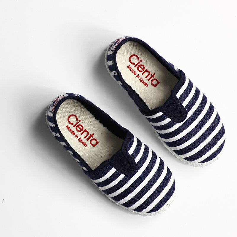 西班牙國民帆布鞋 CIENTA 54095 77深藍色 幼童、小童尺寸 - 童裝鞋 - 棉．麻 藍色