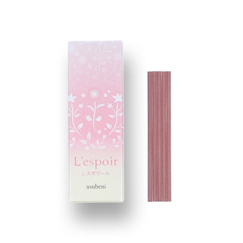 松榮堂 L'espoir【希望系列】之 Usubeni 薄紅 線香 (附香台) - 香氛/精油/擴香 - 濃縮/萃取物 