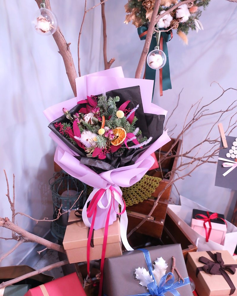 24H shipping ▫One Flower▫ Korean bouquets Nobeson forest party - ของวางตกแต่ง - พืช/ดอกไม้ สีม่วง