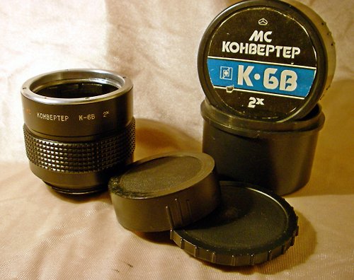 geokubanoid MC K-6V 2x 鏡頭遠攝增倍鏡倍增器微距 f Salut-S Kiev-88 Arsena