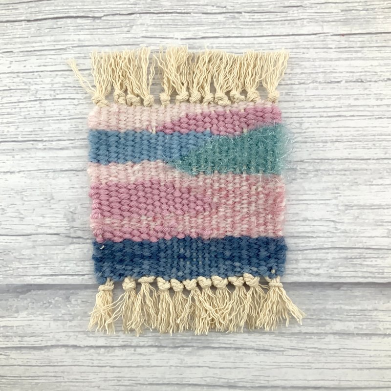 Colorful clouds in the sky - woven coasters/ornament pads/treasure pads - handmade - Coasters - Cotton & Hemp 