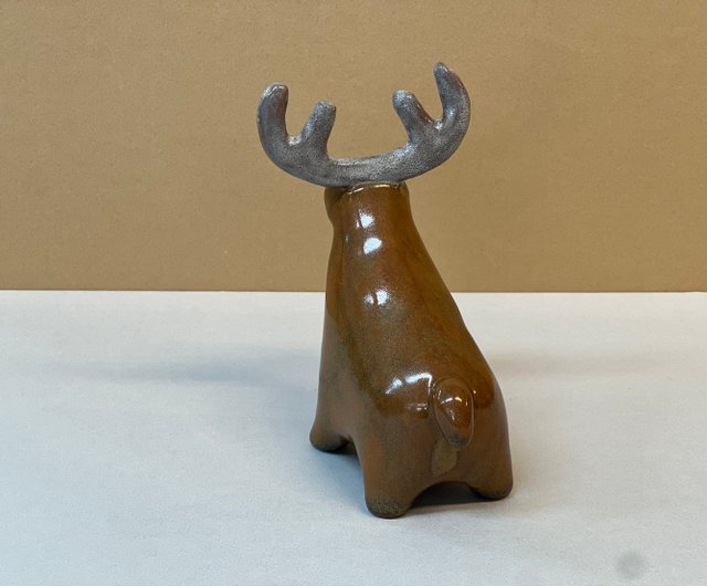 かわいいトナカイ - ショップ ipottery 置物 - Pinkoi