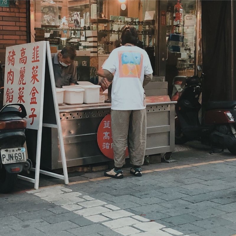 團服/肉肉進香團 - 男 T 恤 - 棉．麻 白色