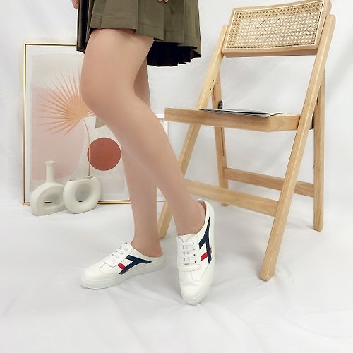 Material瑪特麗歐 【全尺碼23-27】穆勒鞋 MIT時尚休閒風懶人鞋 T52119